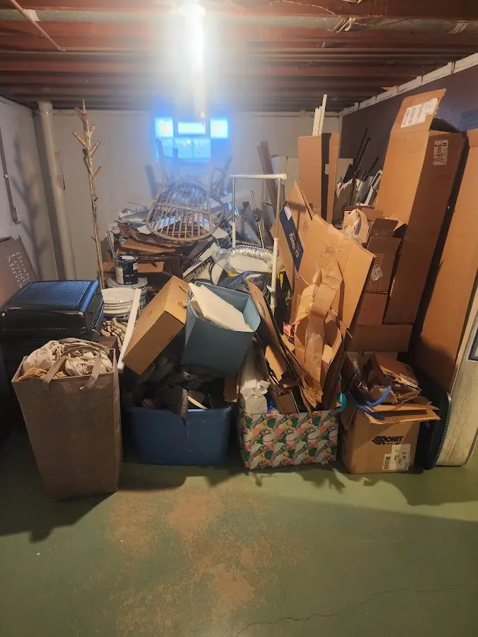 Roll-off dumpster container at job site for Construction Dumpster Rental in Litchfield Beach